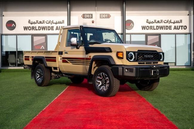 Новый Toyota Land Cruiser 70 Series Рестайлинг 2, 2.8 л, 2025 в Аджмане от WorldWideAuto FZC Бежевый цвет. GCC | AUTO.AE | Объявление #270443