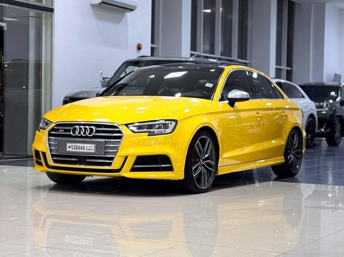 Used ⁦Audi S3 III (8V) Facelift, 2.0 l, 2018⁩ in Bahrain, Ar Rifā‘ by Platinum Company Car, Yellow color.  | AUTO.AE | Listing #287884