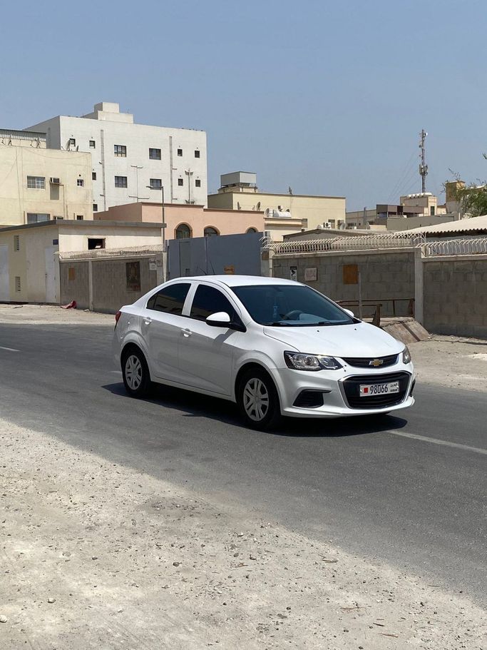 مستعملة ⁦Chevrolet Aveo فيس ليفت الثاني، 1.4 l، 2019⁩ في في البحرين, الرفاع من Platinum Company Car، اللون أبيض.  | AUTO.AE | إعلان #288203