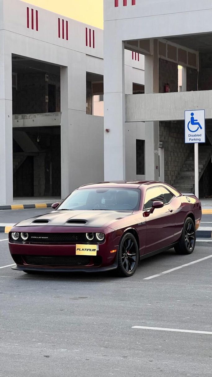 Used ⁦Dodge Challenger R_T III Facelift 2, 5.7 l, 2018⁩ in Bahrain, Ar Rifā‘ by Platinum Company Car, Maroon color.  | AUTO.AE | Listing #288541