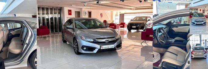 Used ⁦Honda Civic X, 1.6 l, 2017⁩ in Bahrain, Ar Rifā‘ by Exotic cars, Silver color.  | AUTO.AE | Listing #288772