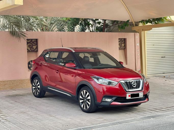 Used ⁦Nissan Kicks I (P15), 1.6 l, 2019⁩ in Bahrain, Ar Rifā‘ by alhoot class showroom, Red color.  | AUTO.AE | Listing #290713