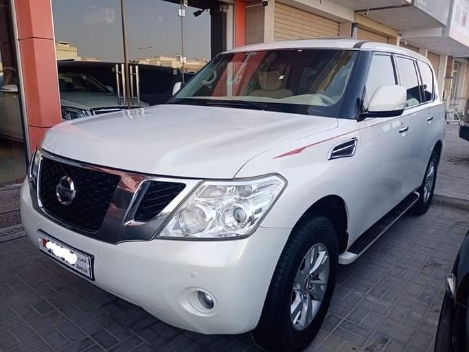 Used ⁦Nissan Patrol VI (Y62), 5.6 l, 2012⁩ in Bahrain, Ar Rifā‘ by alhoot class showroom, White color.  | AUTO.AE | Listing #291351