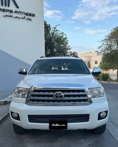 Used ⁦Toyota Sequoia II, 5.7 l, 2015⁩ in Bahrain, Ar Rifā‘ by Shaikhan Cars, White color.  | AUTO.AE | Listing #290568