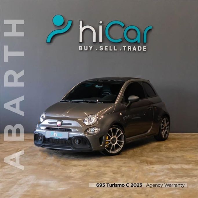 Used Abarth 595 I Facelift, 1.4 l, 2023 in Dubai by Hi Car Approved Pre-Owned Cars Showroom, Grey color. GCC Specs | AUTO.AE | Listing #264523