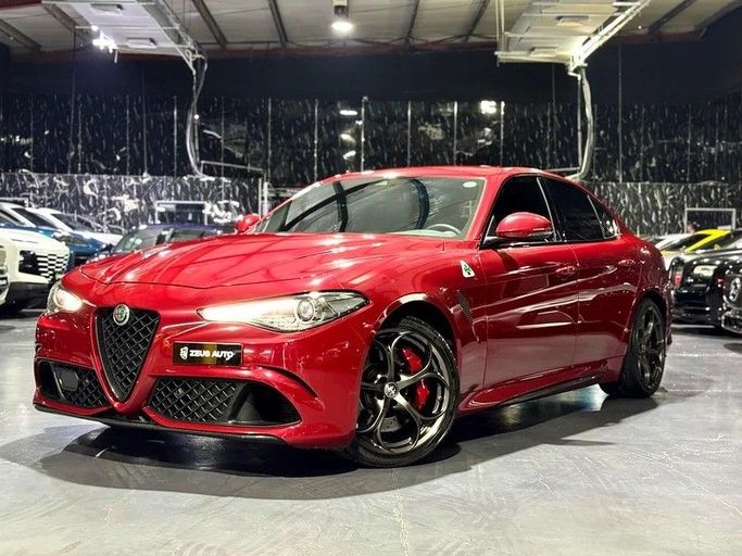 Used Alfa Romeo Giulia II (952) Facelift, 2.9 l, 2021 in Dubai by Zeus Motors, Red color. GCC Specs | AUTO.AE