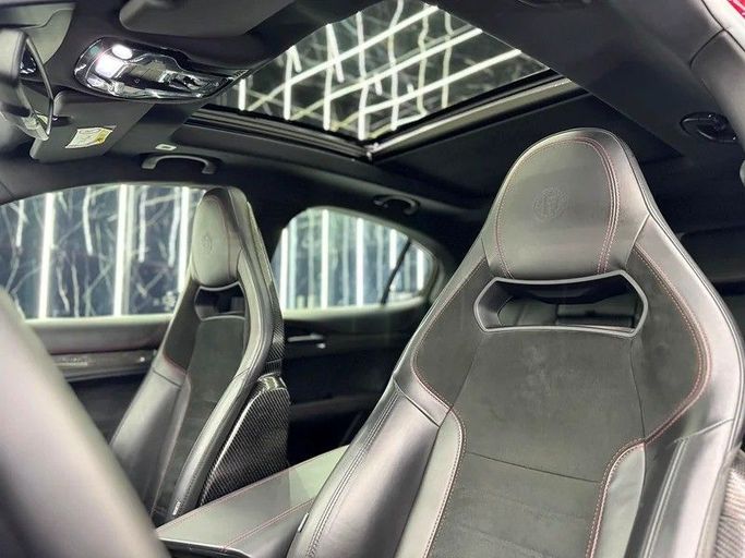 Used Alfa Romeo Stelvio I, 2.9 l, 2018 in Dubai by Zeus Motors, Red color. GCC Specs | AUTO.AE