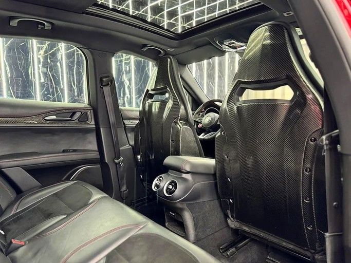 Used Alfa Romeo Stelvio I, 2.9 l, 2018 in Dubai by Zeus Motors, Red color. GCC Specs | AUTO.AE