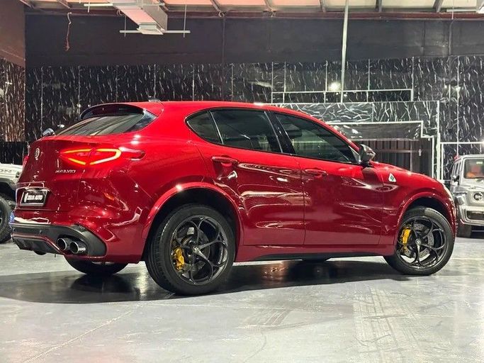 Used Alfa Romeo Stelvio I, 2.9 l, 2018 in Dubai by Zeus Motors, Red color. GCC Specs | AUTO.AE