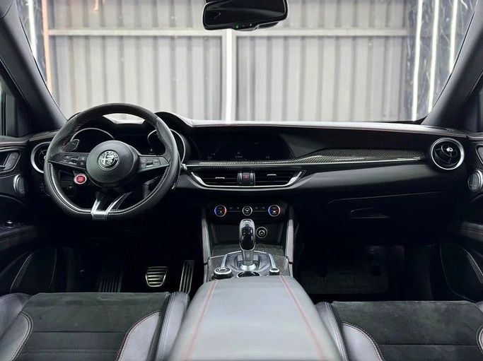 Used Alfa Romeo Stelvio I, 2.9 l, 2018 in Dubai by Zeus Motors, Red color. GCC Specs | AUTO.AE