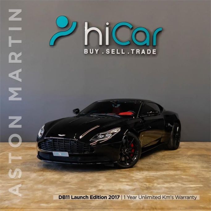 مستعملة Aston Martin DB11 I, 5.2 l, 2017 في في دبي من Hi Car Approved Pre-Owned Cars Showroom، اللون أسود. مواصفات الخليج | AUTO.AE | إعلان #264402