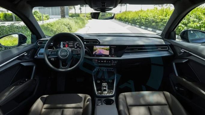 Новый Audi A3 35 TFSI IV (8Y) Рестайлинг, 1.5 л, 2025 в Дубае от Auto Max Group Голубой цвет. GCC | AUTO.AE