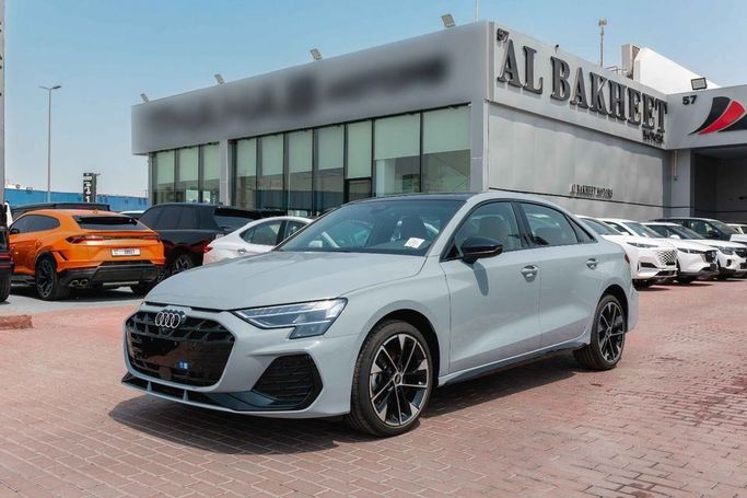 New Audi A3 35 TFSI IV (8Y) Facelift, 1.5 l, 2025 in Dubai by Albakheet Motors, Silver color. Chinese Specs | AUTO.AE
