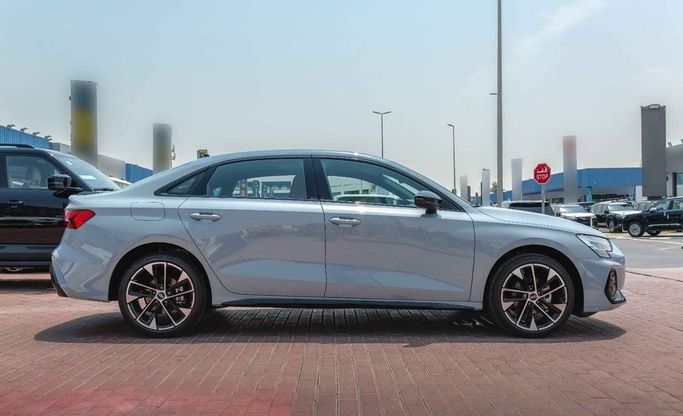 New Audi A3 35 TFSI IV (8Y) Facelift, 1.5 l, 2025 in Dubai by Albakheet Motors, Silver color. Chinese Specs | AUTO.AE