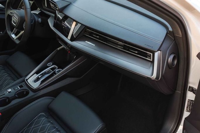 New Audi A3 35 TFSI IV (8Y) Facelift, 1.5 l, 2025 in Dubai by Albakheet Motors, White color. Chinese Specs | AUTO.AE