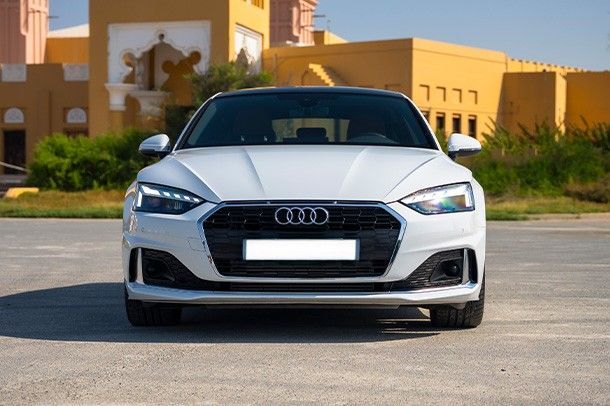 Audi A5 L III (B10), 2025  sedan l for rent in Dubai by ACR DXB, white color | AUTO.AE