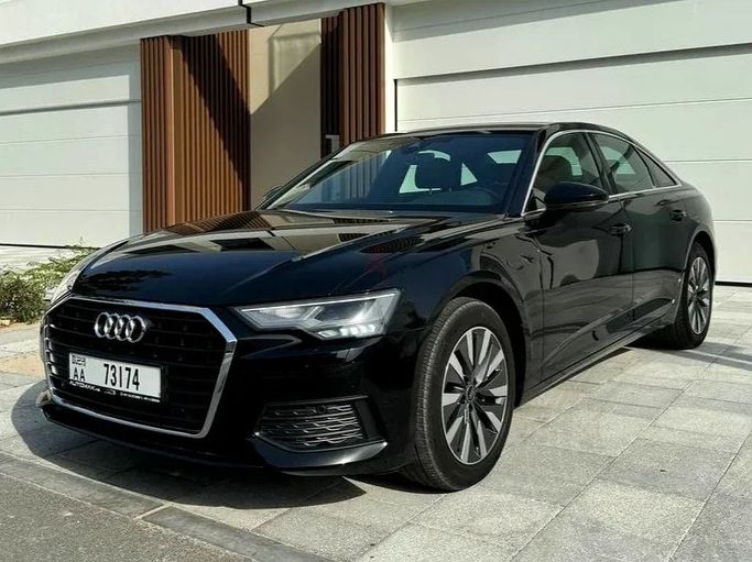Audi A6 40 TFSI V (C8), 2023 standard sedan for rent in Dubai by Drivex Car Rental, black color | AUTO.AE