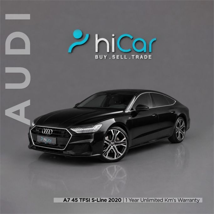 Used Audi A7 L 45 TFSI II (4K), 2.0 l, 2020 in UAE, Dubai by Hi Car Approved Pre-Owned Cars Showroom, Black color.  | AUTO.AE | Listing #278693