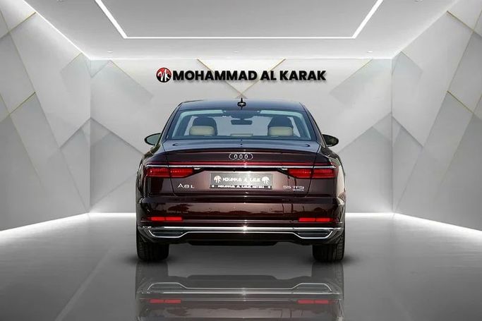 Used Audi A8 Long 55 TFSI IV (D5), 3.0 l, 2019 in Dubai by Mohammad Alkarak Motors, Maroon color. GCC Specs | AUTO.AE