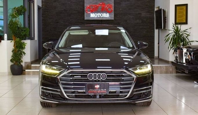 Used Audi A8 Long 55 TFSI IV (D5), 3.0 l, 2019 in Dubai by Quatro Motors, Blue color.  | AUTO.AE