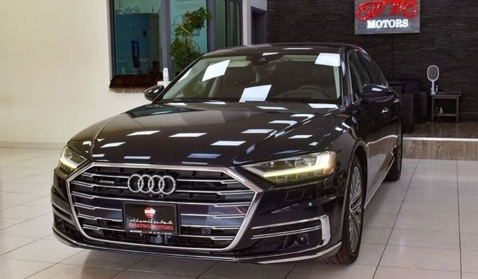 Used Audi A8 Long 55 TFSI IV (D5), 3.0 l, 2019 in Dubai by Quatro Motors, Blue color.  | AUTO.AE