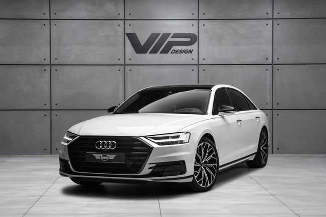 Подержанный ⁦Audi A8 Long 55 TFSI IV (D5), 3.0 л, 2019⁩ в ОАЭ, Дубай от VIP Design Белый цвет. GCC | AUTO.AE | Объявление #287821