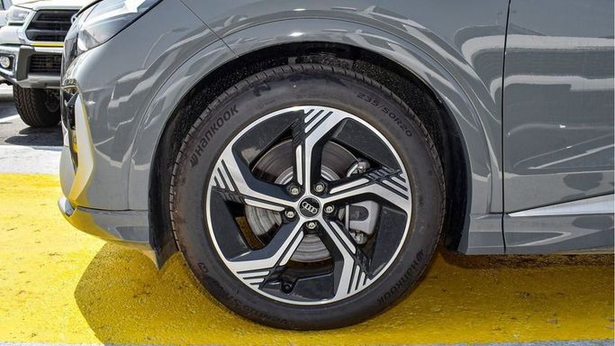 New Audi Q4 e-tron 40, 2024 in Dubai by Najem Motors, Grey color. Chinese Specs | AUTO.AE