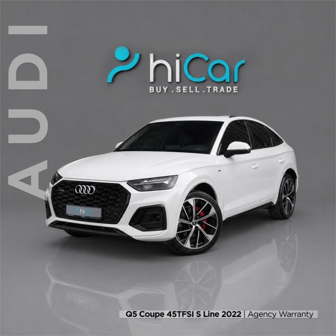 Used Audi Q5 L 45 TFSI II (FY) Facelift, 2.0 l, 2022 in UAE, Dubai by Hi Car Approved Pre-Owned Cars Showroom, White color.  | AUTO.AE | Listing #278695