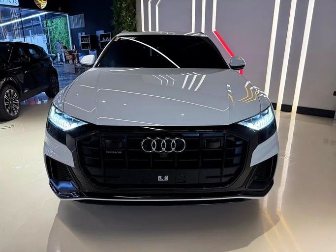 Used Audi Q8 55 TFSI I (4M), 3.0 l, 2020 in Dubai by GE Motors, White color. GCC Specs | AUTO.AE
