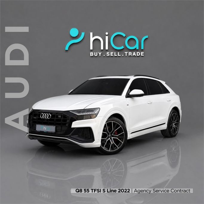 Used Audi Q8 55 TFSI I (4M), 3.0 l, 2022 in UAE, Dubai by Hi Car Approved Pre-Owned Cars Showroom, White color. Other | AUTO.AE | Listing #278687