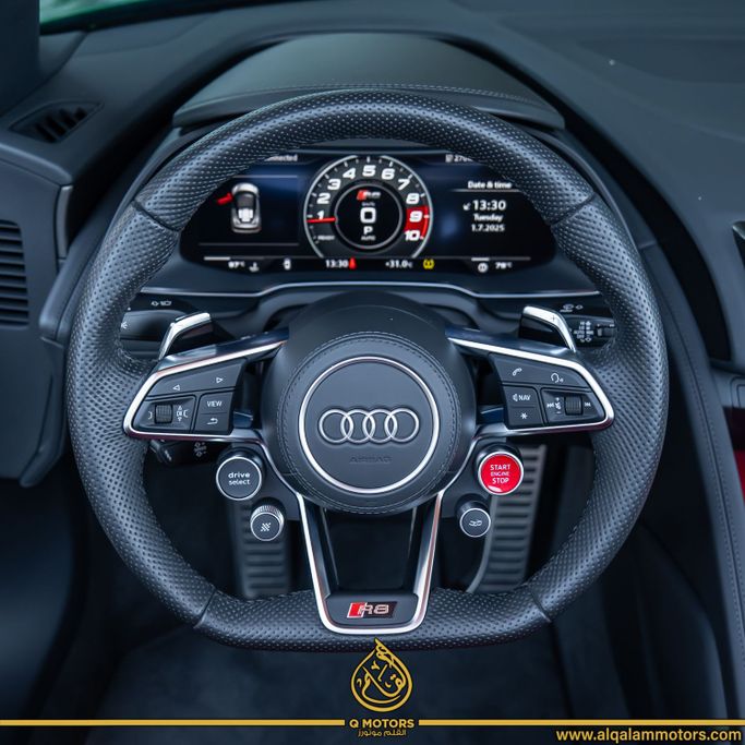 Used Audi R8 V10 performance II (4S) Facelift, 5.2 l, 2023 in Dubai by Q Motors, Green color. European Specs | AUTO.AE
