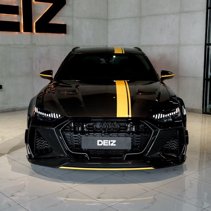 Audi RS 6 performance IV (C8), 2022 sport wagon 5 doors for rent in Dubai by DEIZ, black color | AUTO.AE