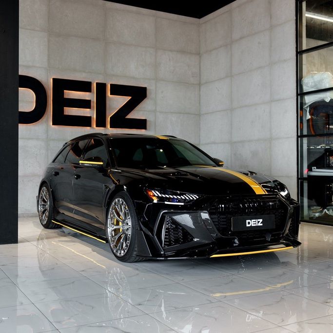 Audi RS 6 performance IV (C8), 2022 sport wagon 5 doors for rent in Dubai by DEIZ, black color | AUTO.AE