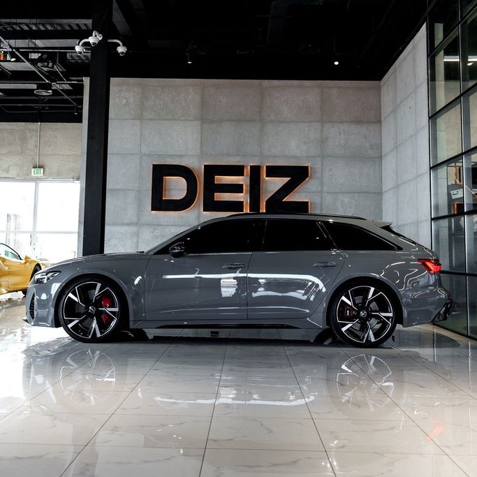 Audi RS 6 IV (C8), 2021 sport wagon 5 doors for rent in Dubai by DEIZ, grey color | AUTO.AE