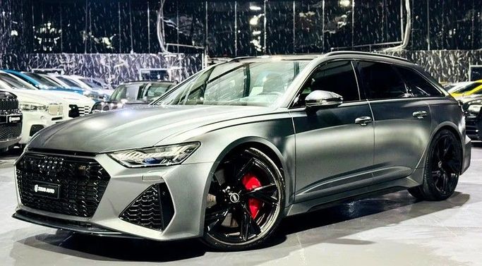 Used Audi RS 6 IV (C8), 4.0 l, 2021 in Dubai by Zeus Motors, Grey color. European Specs | AUTO.AE