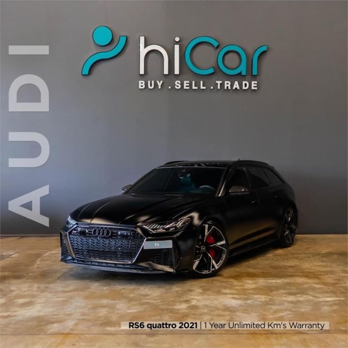 مستعملة Audi RS 6 IV (C8), 4.0 l, 2021 في في دبي من Hi Car Approved Pre-Owned Cars Showroom، اللون أسود. مواصفات الخليج | AUTO.AE | إعلان #264416