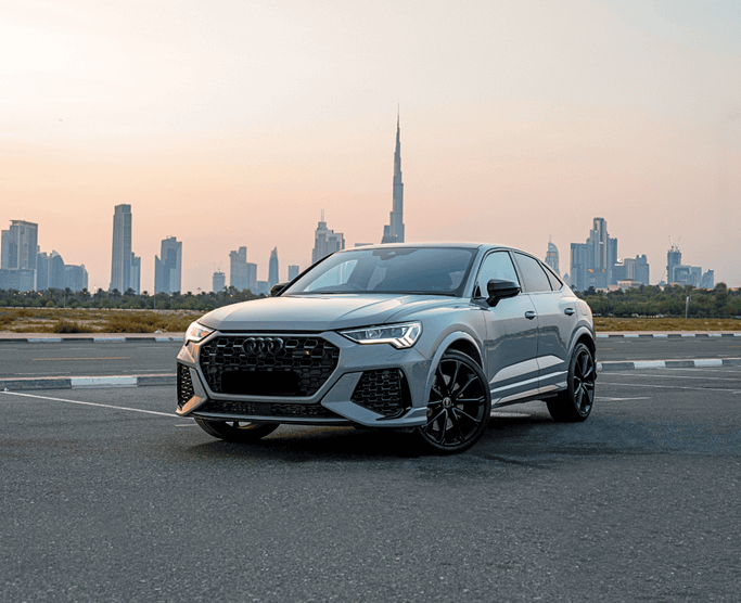Audi RS Q3 II (F3), 2026  suv 5 dr. for rent in Dubai by DELTA RENTALS, silver color | AUTO.AE