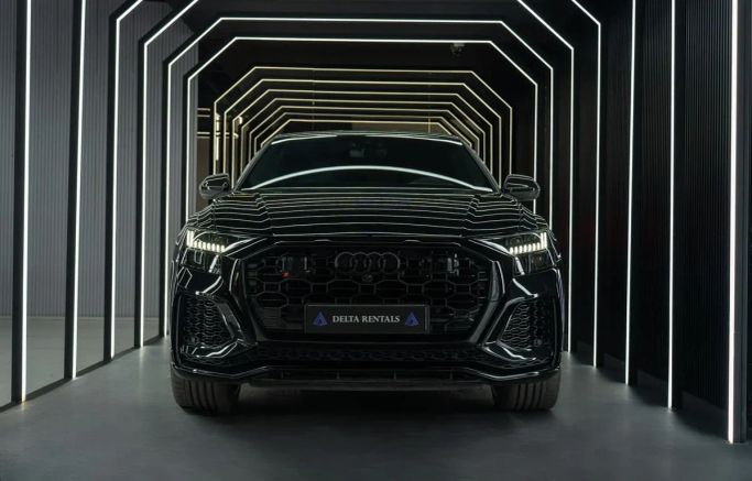 Audi RS Q8 I Facelift, 2026 sport suv 5 dr. for rent in Dubai by DELTA RENTALS, black color | AUTO.AE