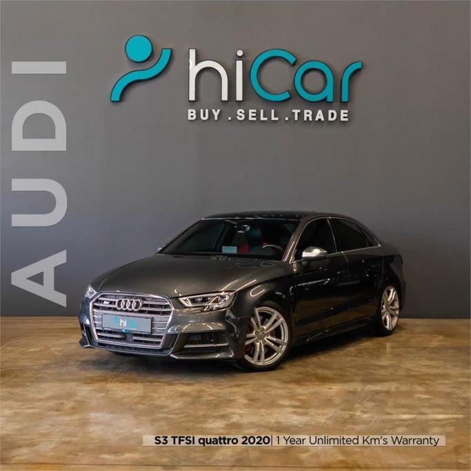 مستعملة Audi S3 فيس ليفت III (8 فولت), 2.0 l, 2020 في في دبي من Hi Car Approved Pre-Owned Cars Showroom، اللون رمادي. مواصفات الخليج | AUTO.AE | إعلان #264414