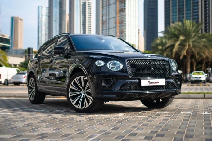 Bentley Bentayga I Facelift, 2023 luxury suv 5 dr. for rent in Dubai by ACR DXB, black color | AUTO.AE