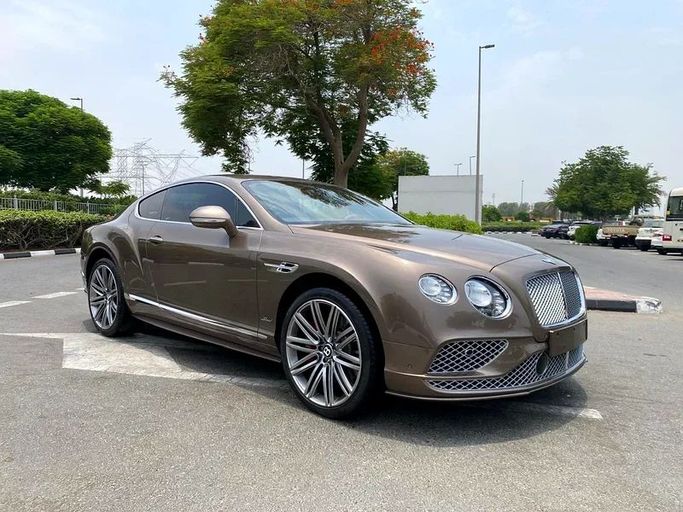 Used Bentley Continental GT Speed II Facelift, 6.0 l, 2016 in Dubai by Formula Motors, Brown color. GCC Specs | AUTO.AE
