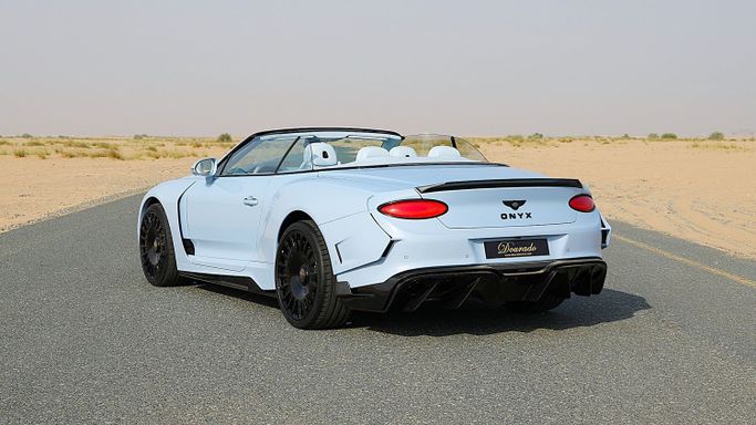 New Bentley Continental GT Onyx Concept GTX II III, 4 l, 2024 in Dubai by Dourado Luxury Car, Blue color. European Specs | AUTO.AE