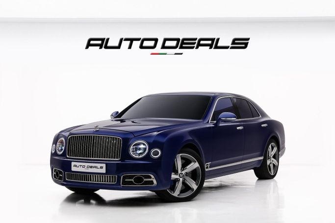 Подержанный Bentley Mulsanne Speed II Рестайлинг, 6.8 л, 2017 в Дубае от AUTO DEALS Синий цвет. GCC | AUTO.AE