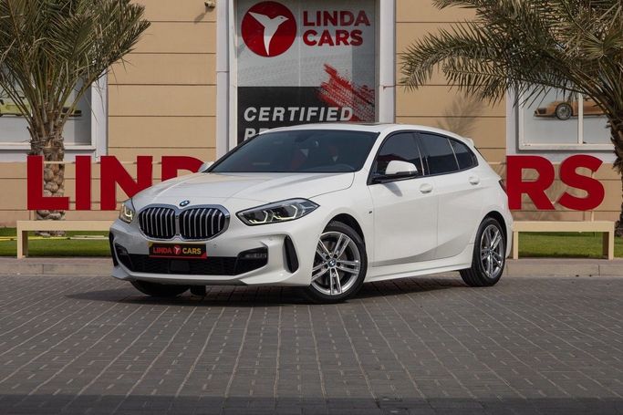 Used BMW 1 Series 120i III (F40), 2.0 l, 2021 in Dubai by Linda Cars, White color. GCC Specs | AUTO.AE