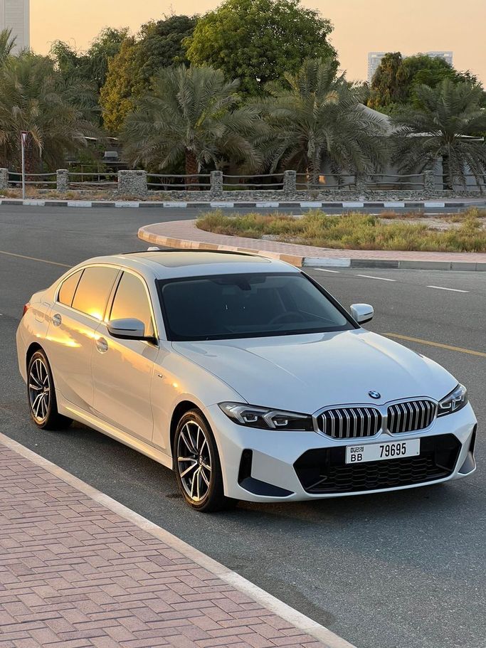 BMW 3 Series 325Li VII (G2x) Facelift 2, 2024 business sedan for rent in Dubai by Lite Rent, white color | AUTO.AE