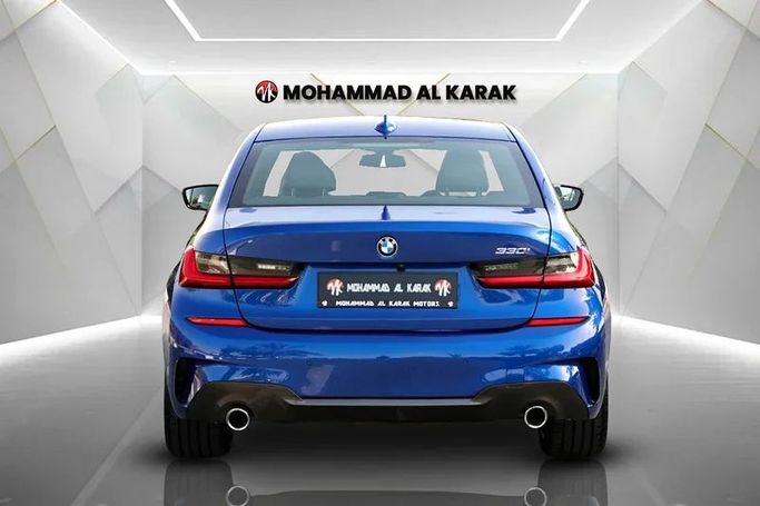 Used BMW 3 Series 330i xDrive VII (G2x), 2.0 l, 2019 in Dubai by Mohammad Alkarak Motors, Blue color. GCC Specs | AUTO.AE
