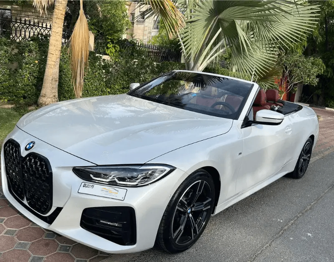 BMW 4 Series 420i G22, G23, G26, 2023 кабриолет стандарт класса в Дубае от Left lane rent a car llc белый цвет | AUTO.AE | Объявление #1462