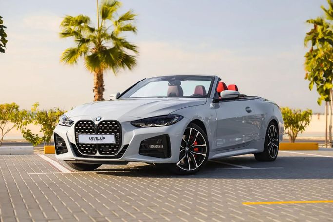 BMW 4 Series 430i G22, G23, G26, 2024 кабриолет стандарт класса в Дубае от LeveL Up Car Rental  серый цвет | AUTO.AE | Объявление #1815