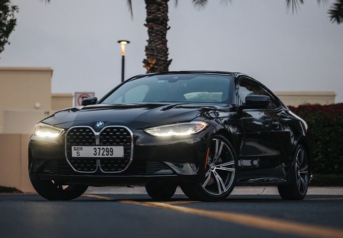 BMW 4 Series 430i G22, G23, G26, 2023 купе стандарт класса в Дубае от Kleemol Car Rental Dubai черный цвет | AUTO.AE | Объявление #1968