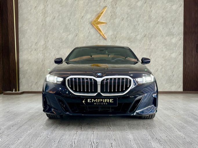 Used BMW 5 Series 520i VIII (G60/G61/G68), 2.0 l, 2024 in Dubai by Empire Motors, Navy Blue color. Korean Specs | AUTO.AE